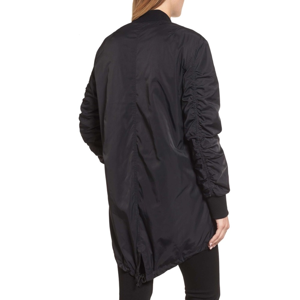 Kenneth Cole Black Bomber Anorak Jacket Small - Picture 2 of 2